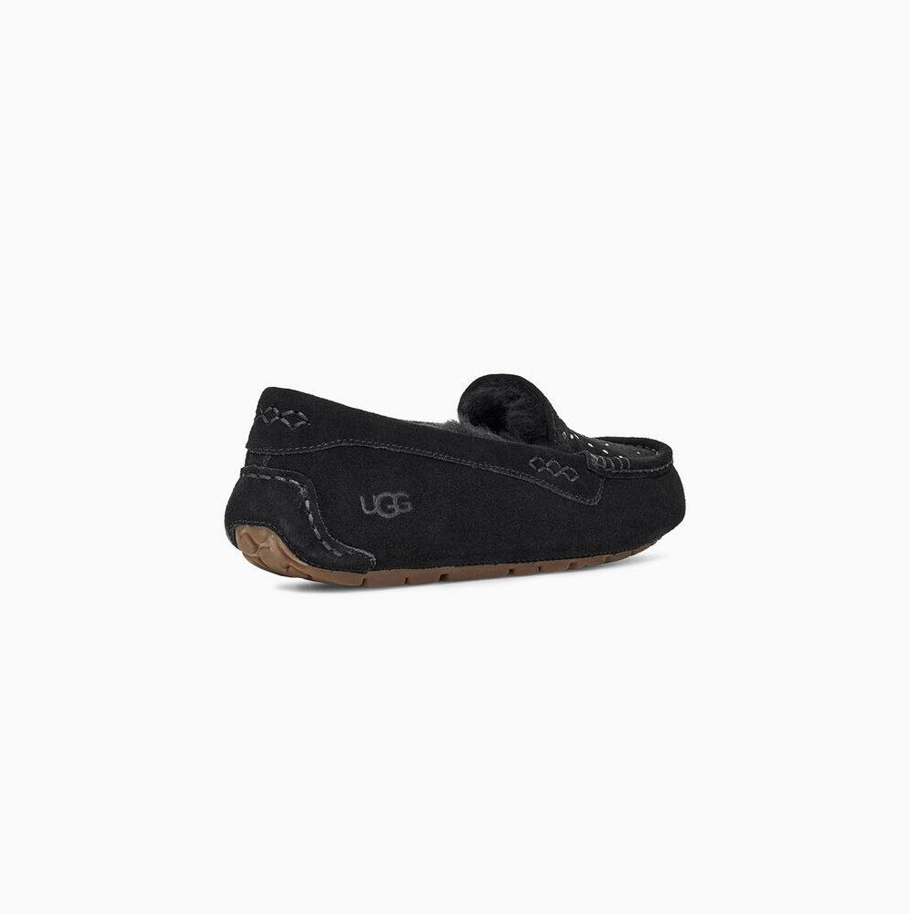 UGG Ansley Studded Loafers Dam Svarta | HL53T0Z3