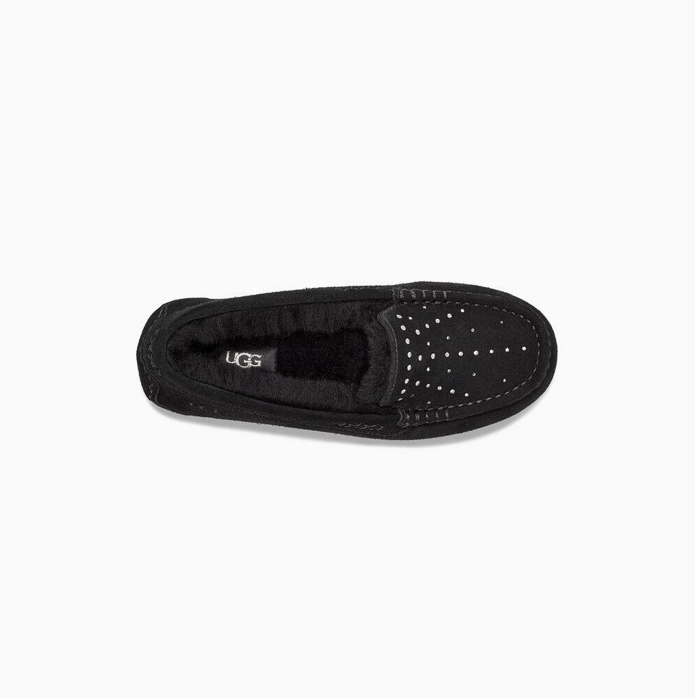UGG Ansley Studded Loafers Dam Svarta | HL53T0Z3