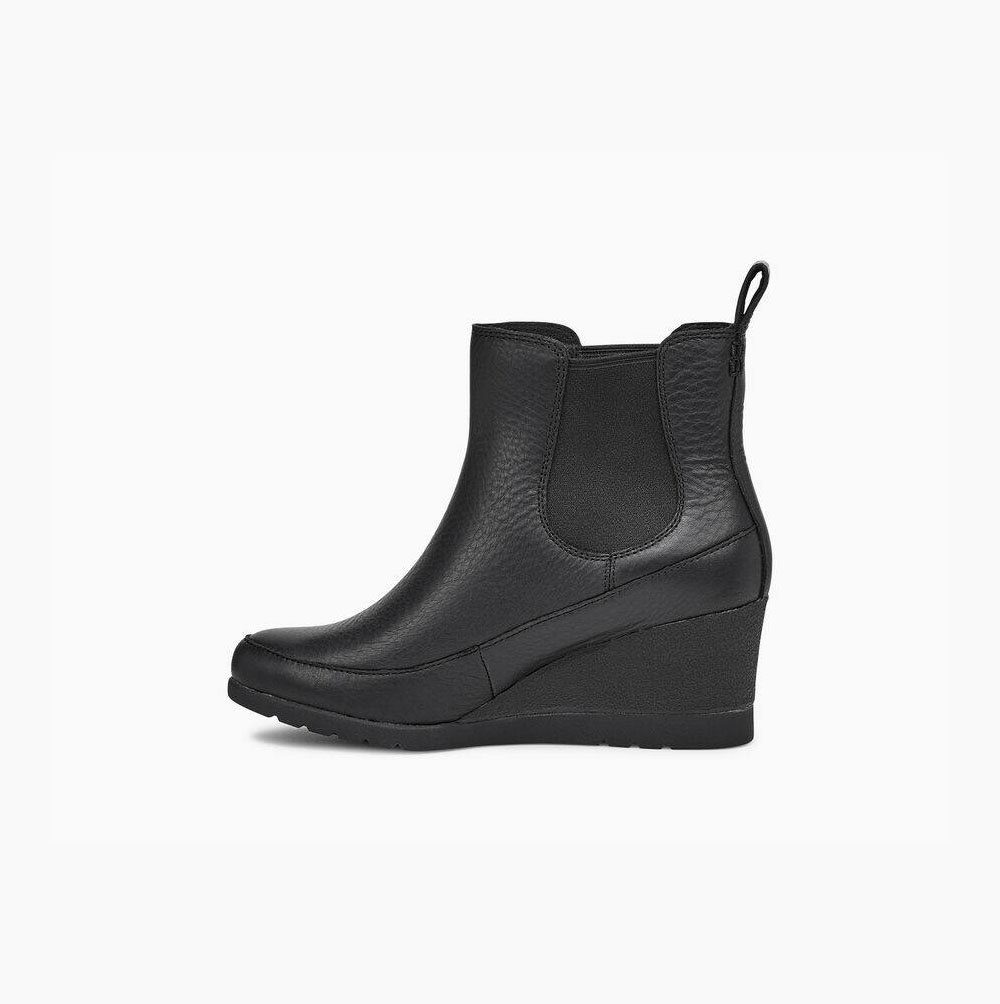 UGG Arleta Heels Ankelboots Dam Svarta | PMLO6VPI