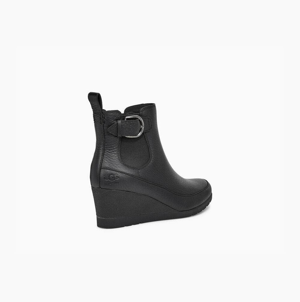 UGG Arleta Heels Ankelboots Dam Svarta | PMLO6VPI