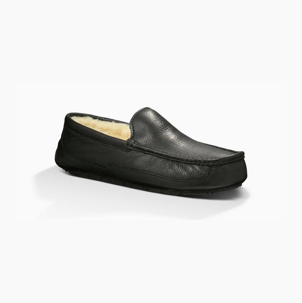 UGG Ascot Loafers Herr Svarta | SOPXZCOW