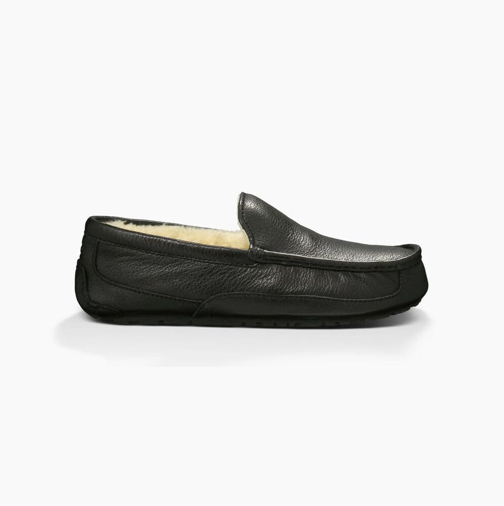 UGG Ascot Loafers Herr Svarta | SOPXZCOW