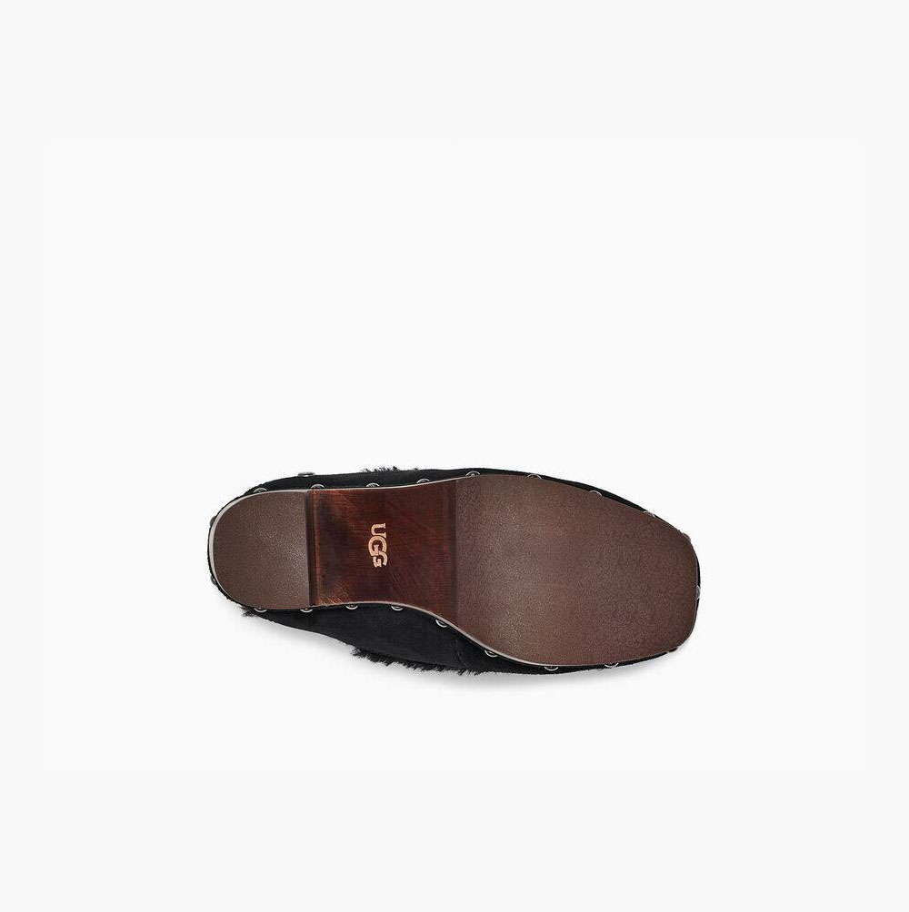 UGG Aubriana Heels Mules Skor Dam Svarta | 2RQCVRO2