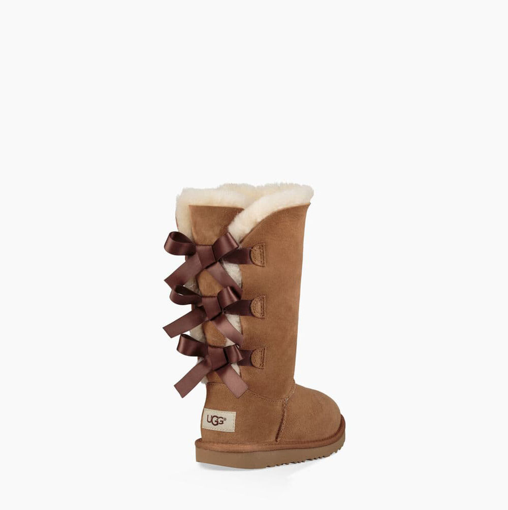 UGG Bailey Bow II Höga Stövlar Barn Bruna | 3M4QOP2C
