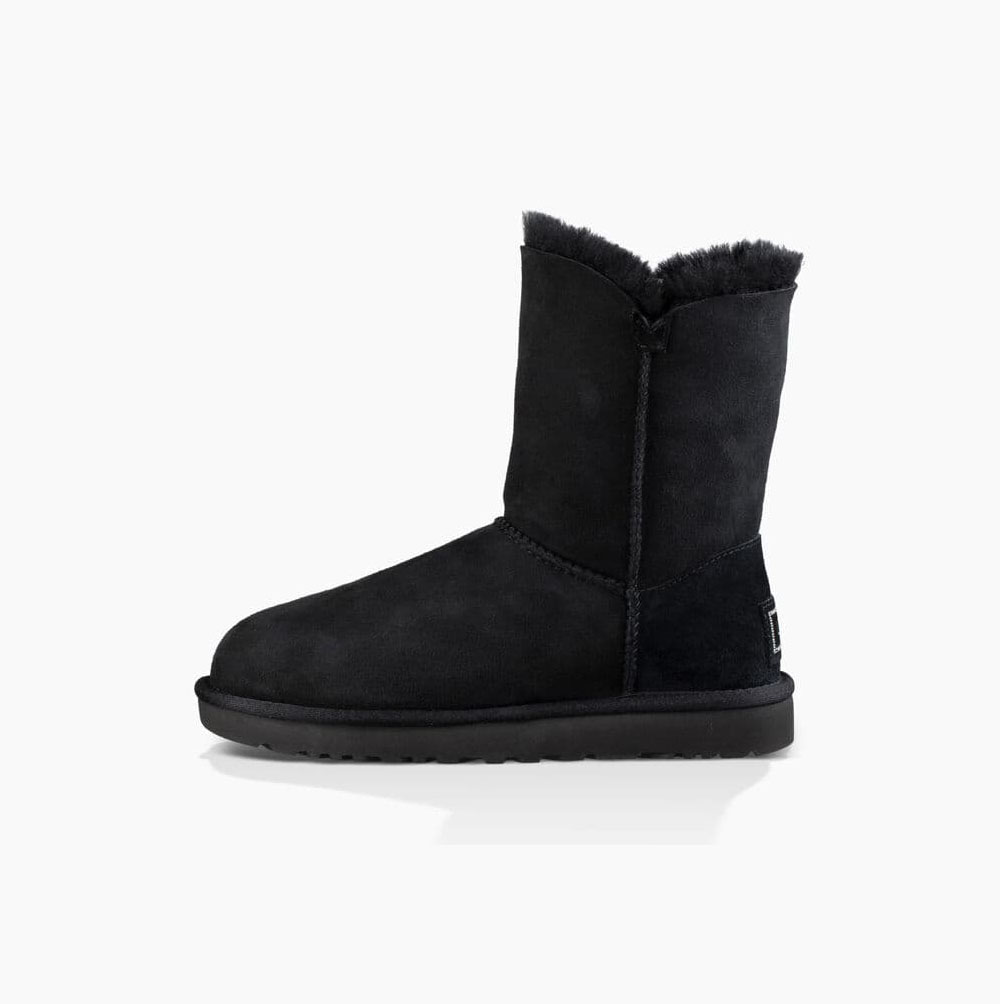UGG Bailey Button Bling Button Boots Dam Svarta | OD6YVFTI