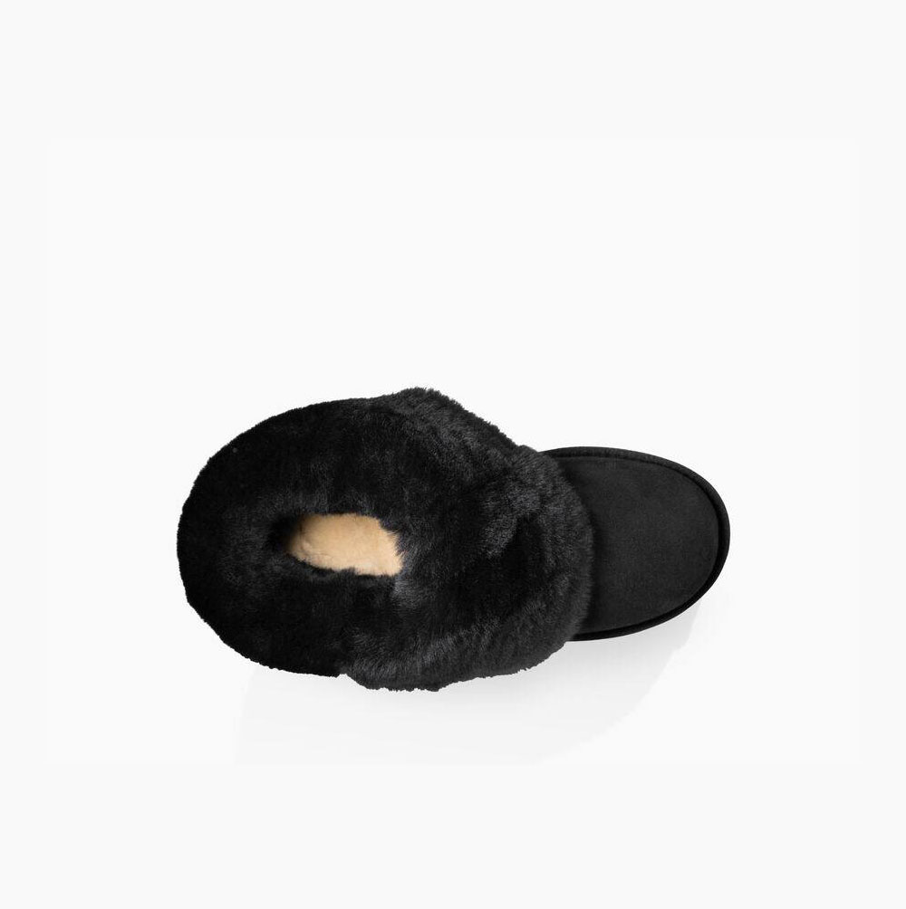 UGG Bailey Button Bling Button Boots Dam Svarta | OD6YVFTI
