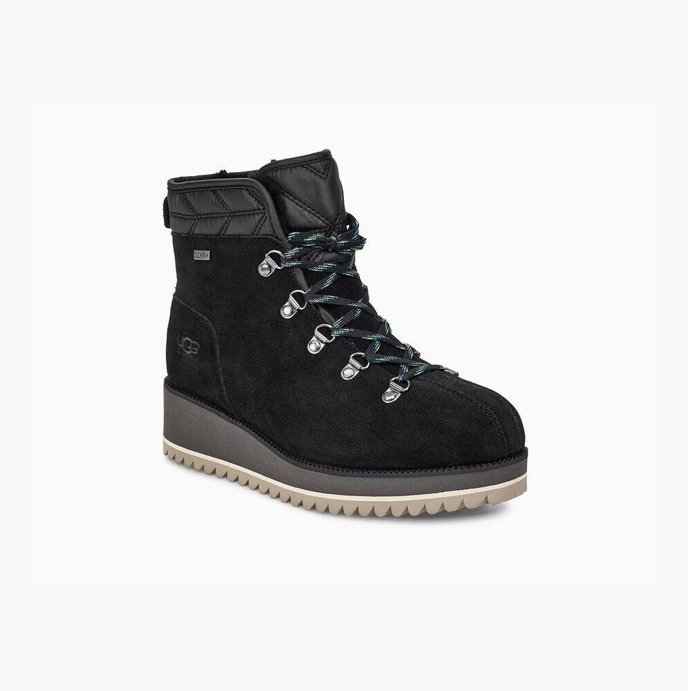 UGG Birch Spets-Up Boot Vinterkängor Dam Svarta | 5PRSBRBU