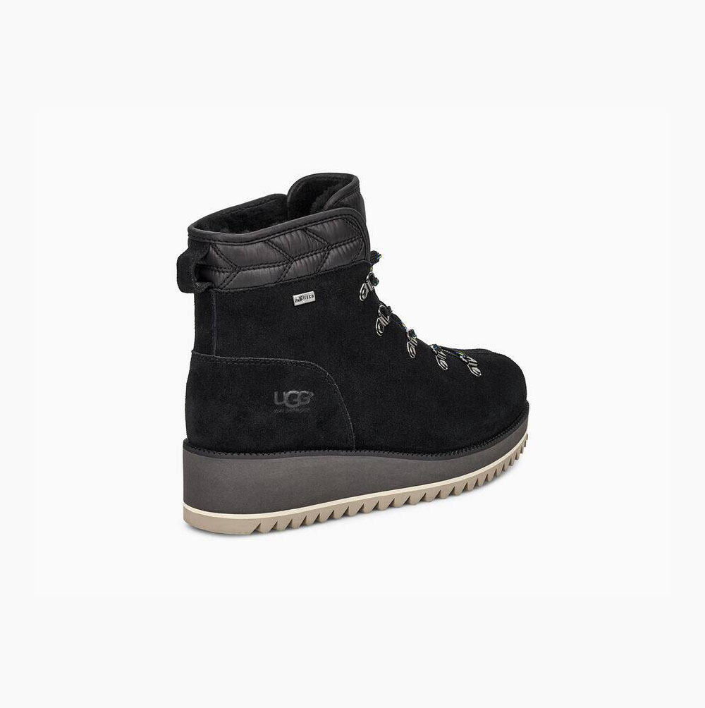 UGG Birch Spets-Up Boot Vinterkängor Dam Svarta | 5PRSBRBU