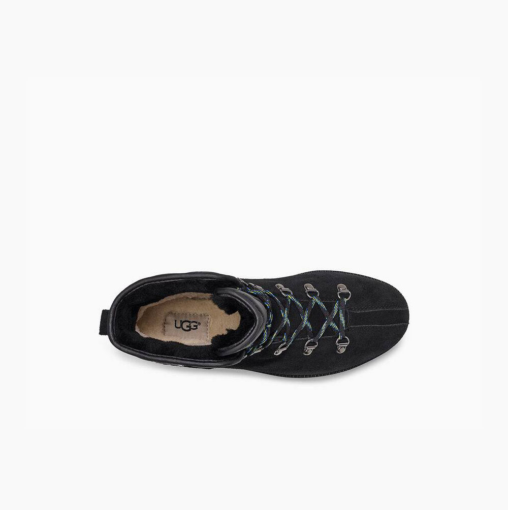 UGG Birch Spets-Up Boot Vinterkängor Dam Svarta | 5PRSBRBU
