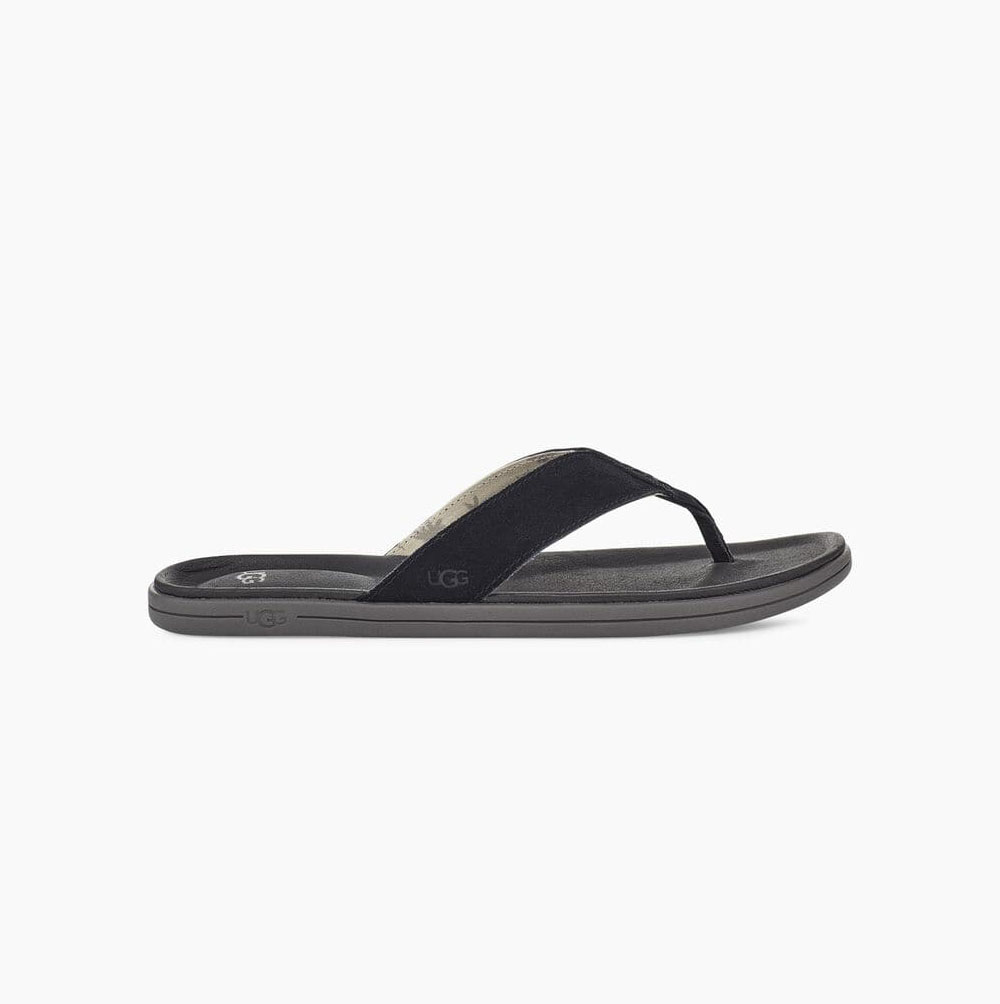 UGG Brookside Flip Flip Flop Herr Svarta | 0QT7O9AU
