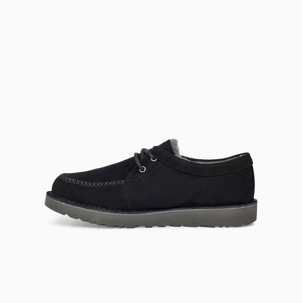 UGG Campout Spets Low Snörkängor Herr Svarta | QXXT5VEN