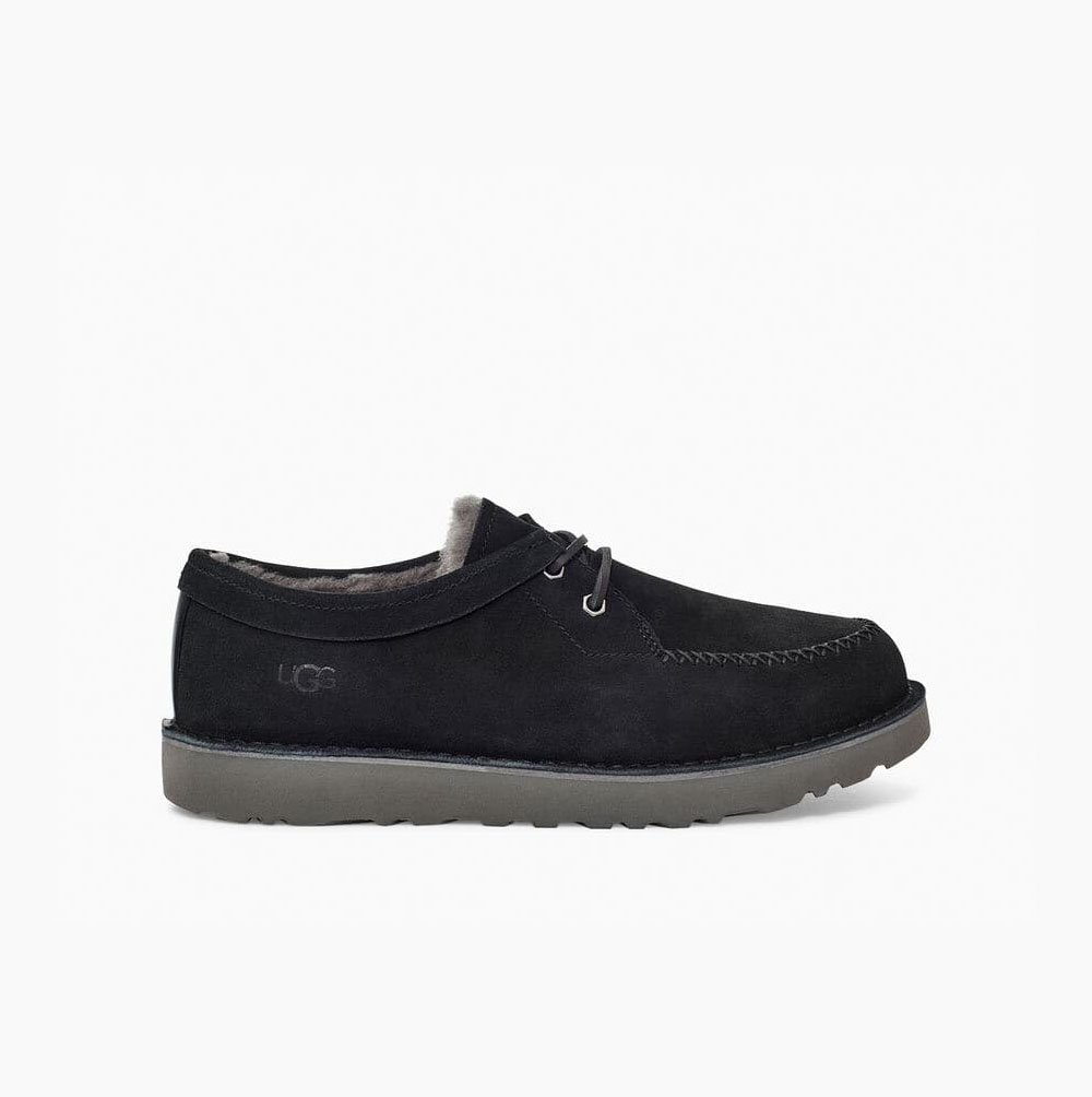 UGG Campout Spets Low Snörkängor Herr Svarta | QXXT5VEN
