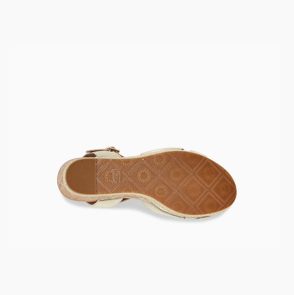 UGG Cloverdale Metallic Kilklack Sandaler Dam Guld | L3Y4P7X8