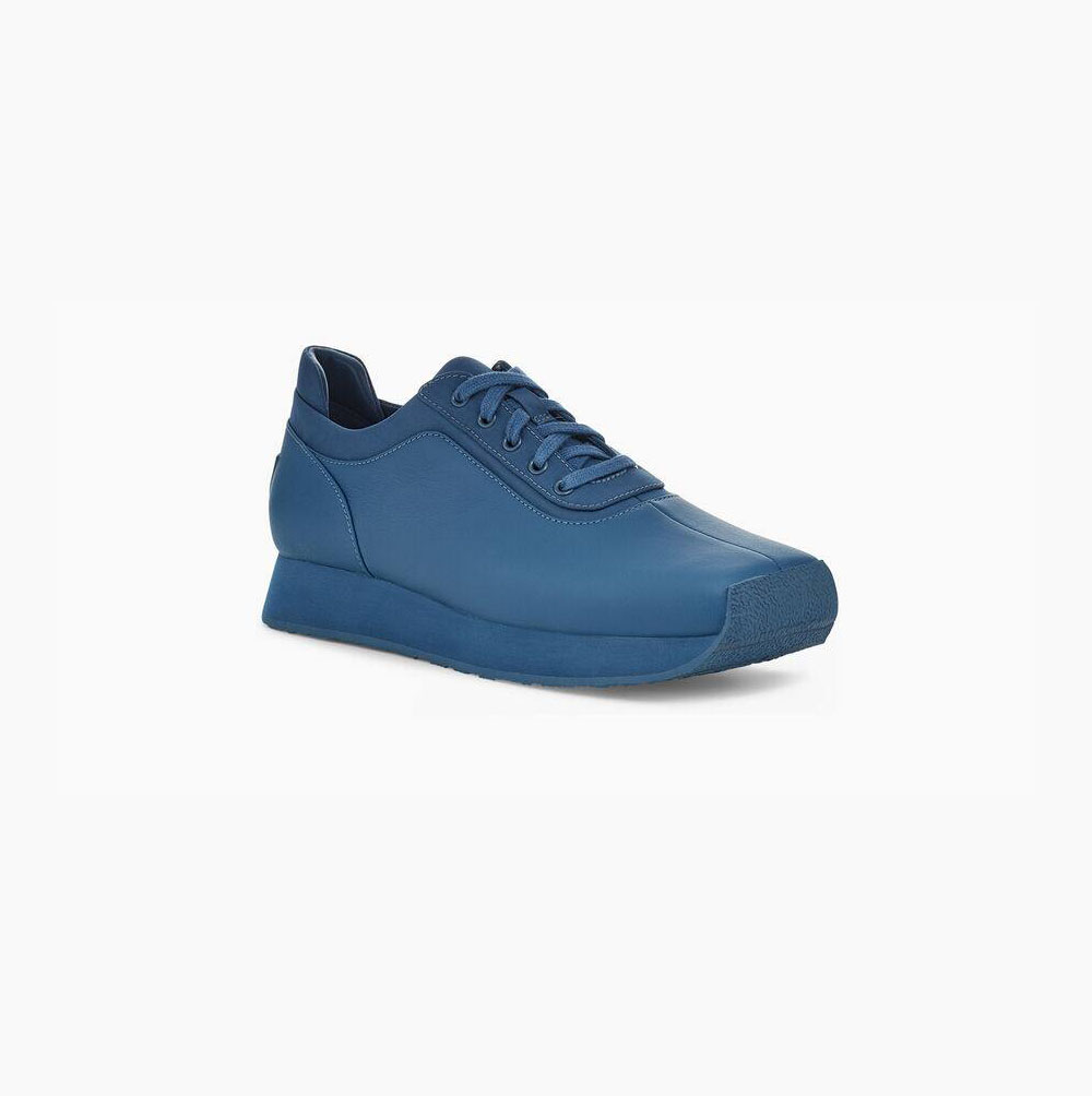 UGG Eckhaus Latta Block Spets Sneakers Dam Blå | HWMBSEAE