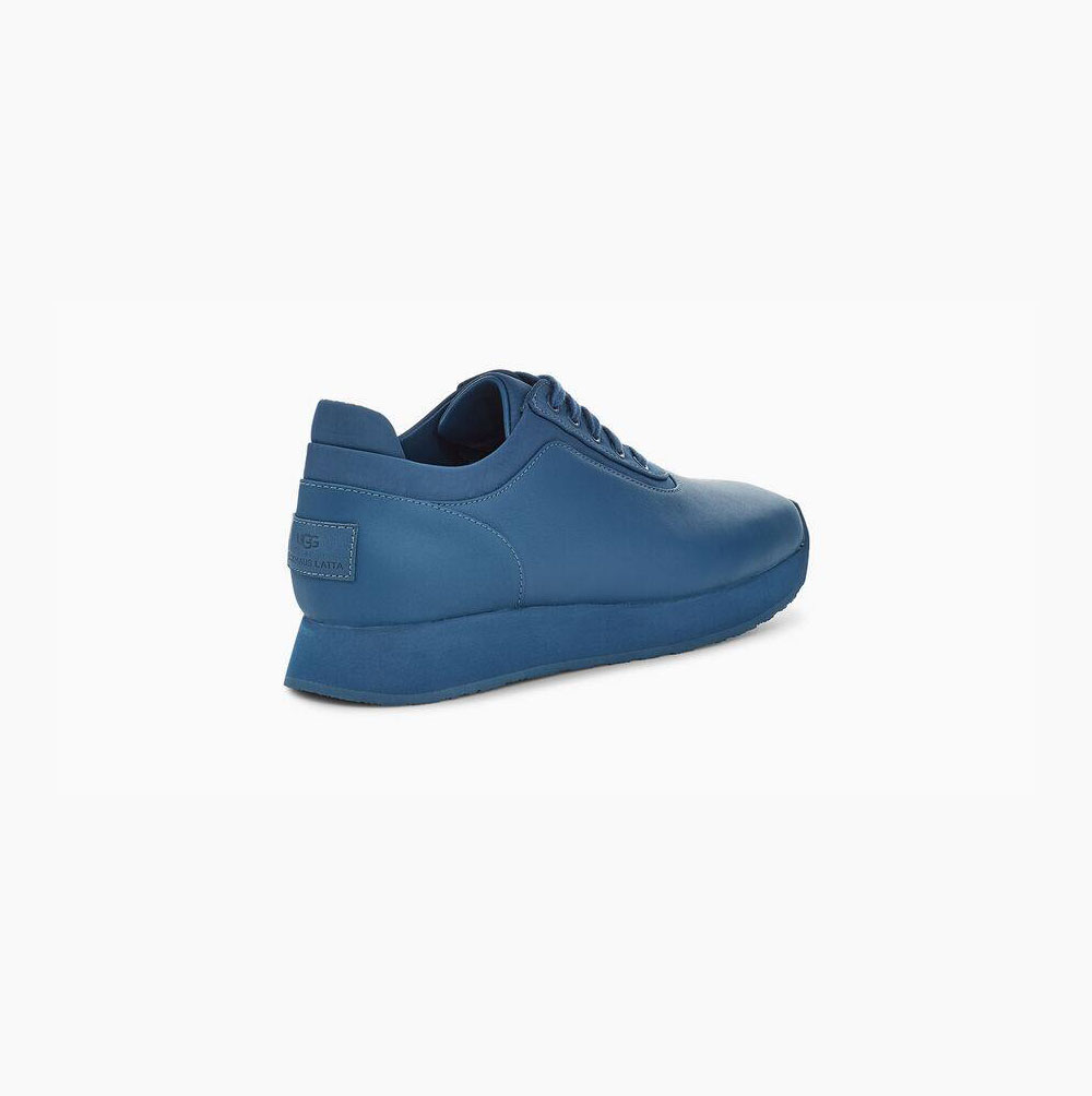 UGG Eckhaus Latta Block Spets Sneakers Dam Blå | HWMBSEAE