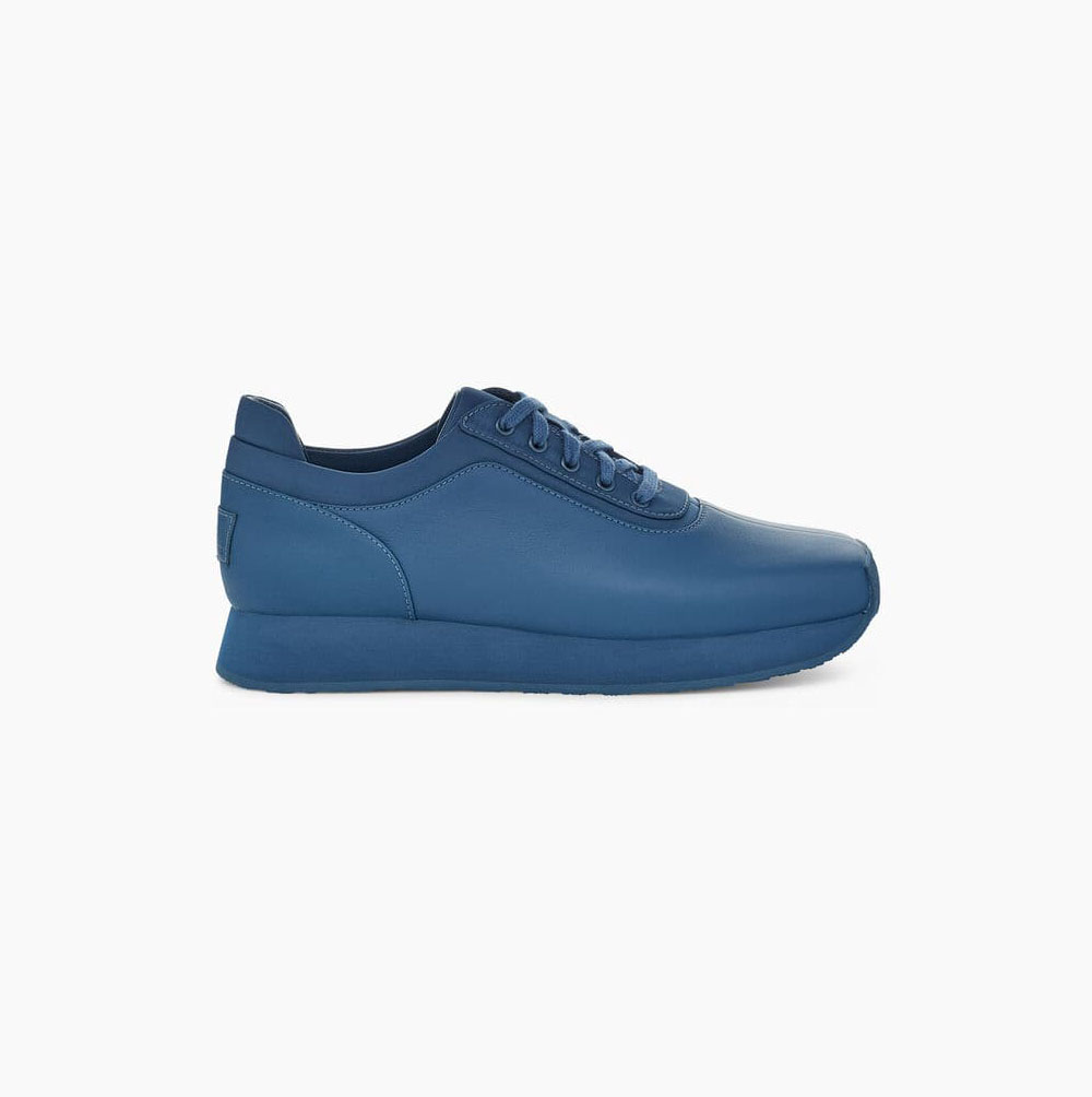 UGG Eckhaus Latta Block Spets Sneakers Dam Blå | HWMBSEAE