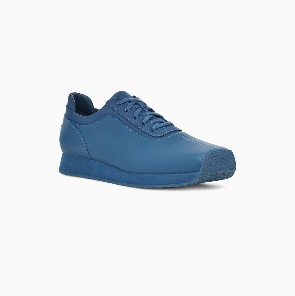 UGG Eckhaus Latta Block Spets Sneakers Herr Blå | CBU13FYB