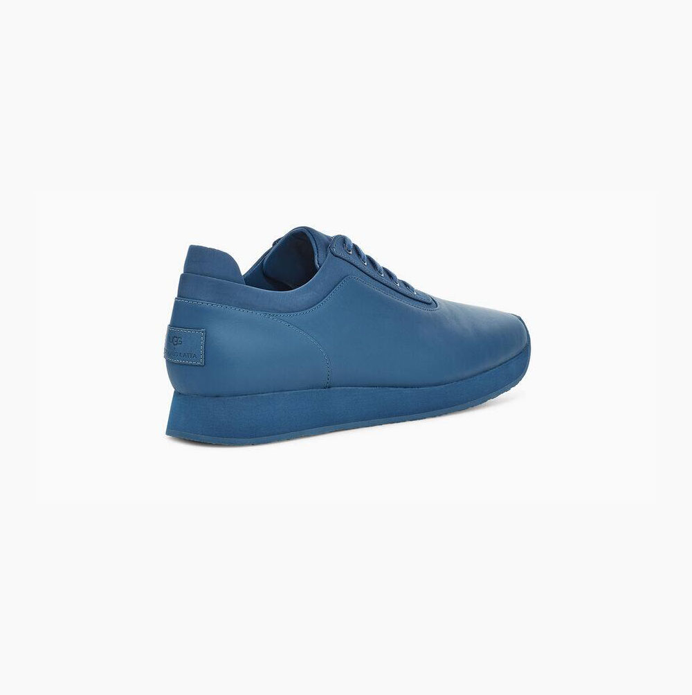 UGG Eckhaus Latta Block Spets Sneakers Herr Blå | CBU13FYB