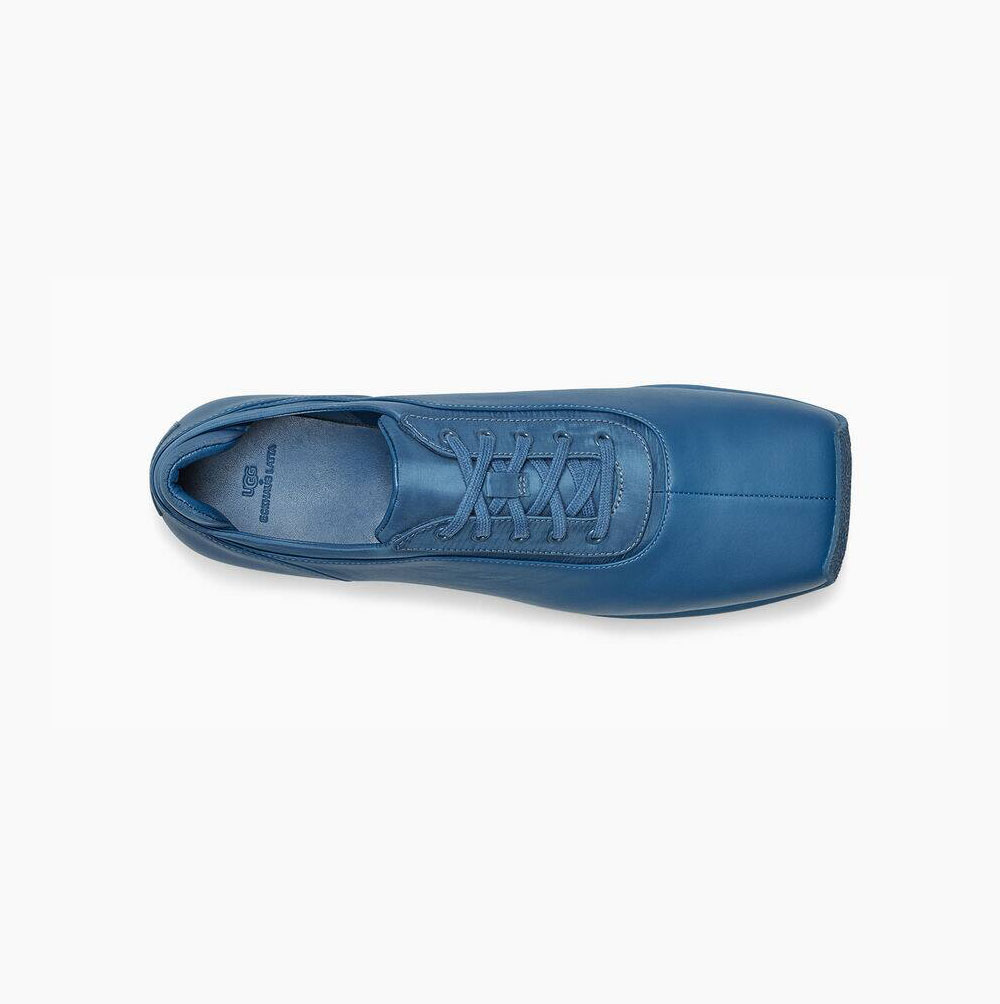 UGG Eckhaus Latta Block Spets Sneakers Herr Blå | CBU13FYB