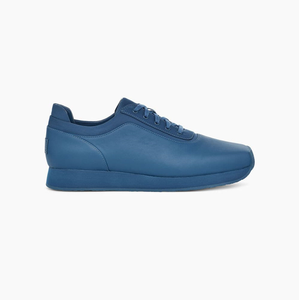 UGG Eckhaus Latta Block Spets Sneakers Herr Blå | CBU13FYB
