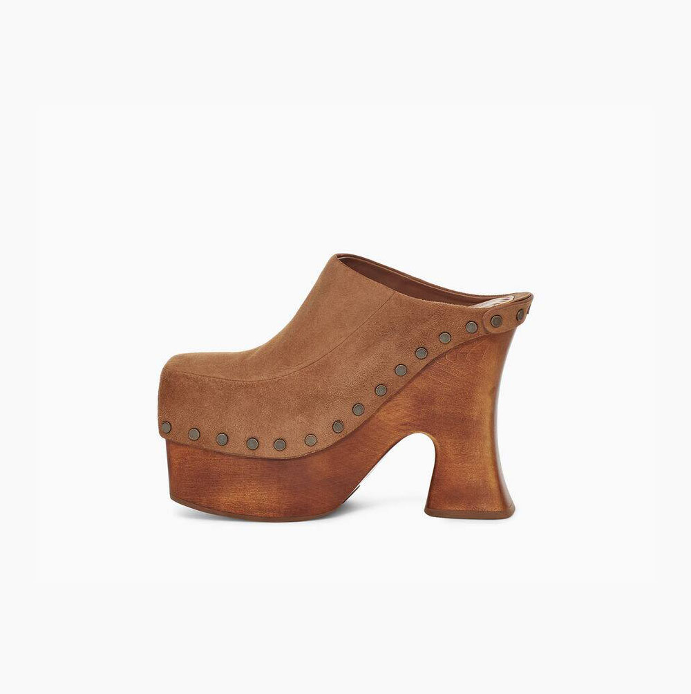 UGG Eckhaus Latta Boogie Platform Mules Skor Dam Bruna | YJHPU3CV