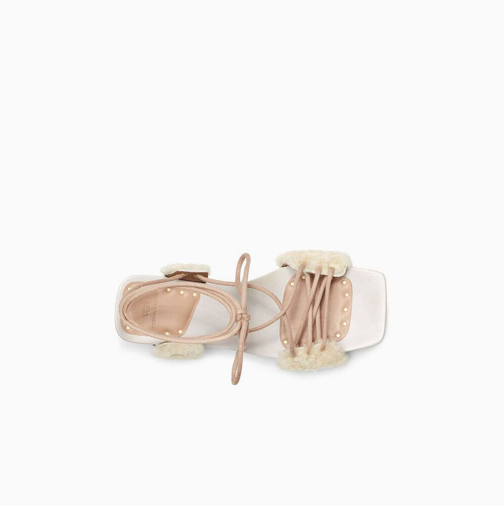 UGG Eckhaus Latta Pilar Heeled Sandals Dam Beige | 1GTD19PU