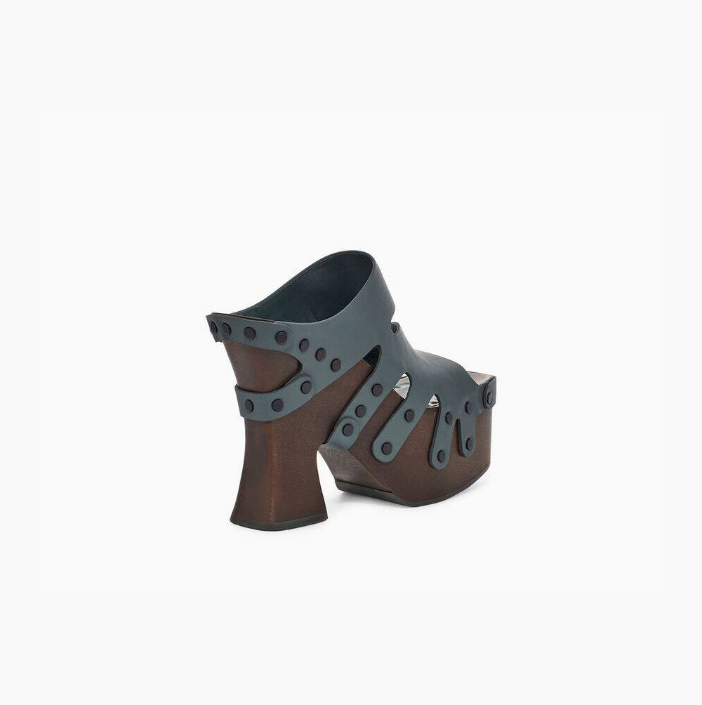 UGG Eckhaus Latta Squid Heeled Sandals Dam Grå Bruna | XUN7IGX9