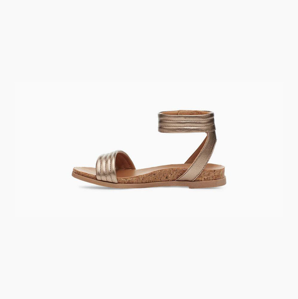 UGG Ethena Sandaler Barn Rosa Guld | Q79SAKXL