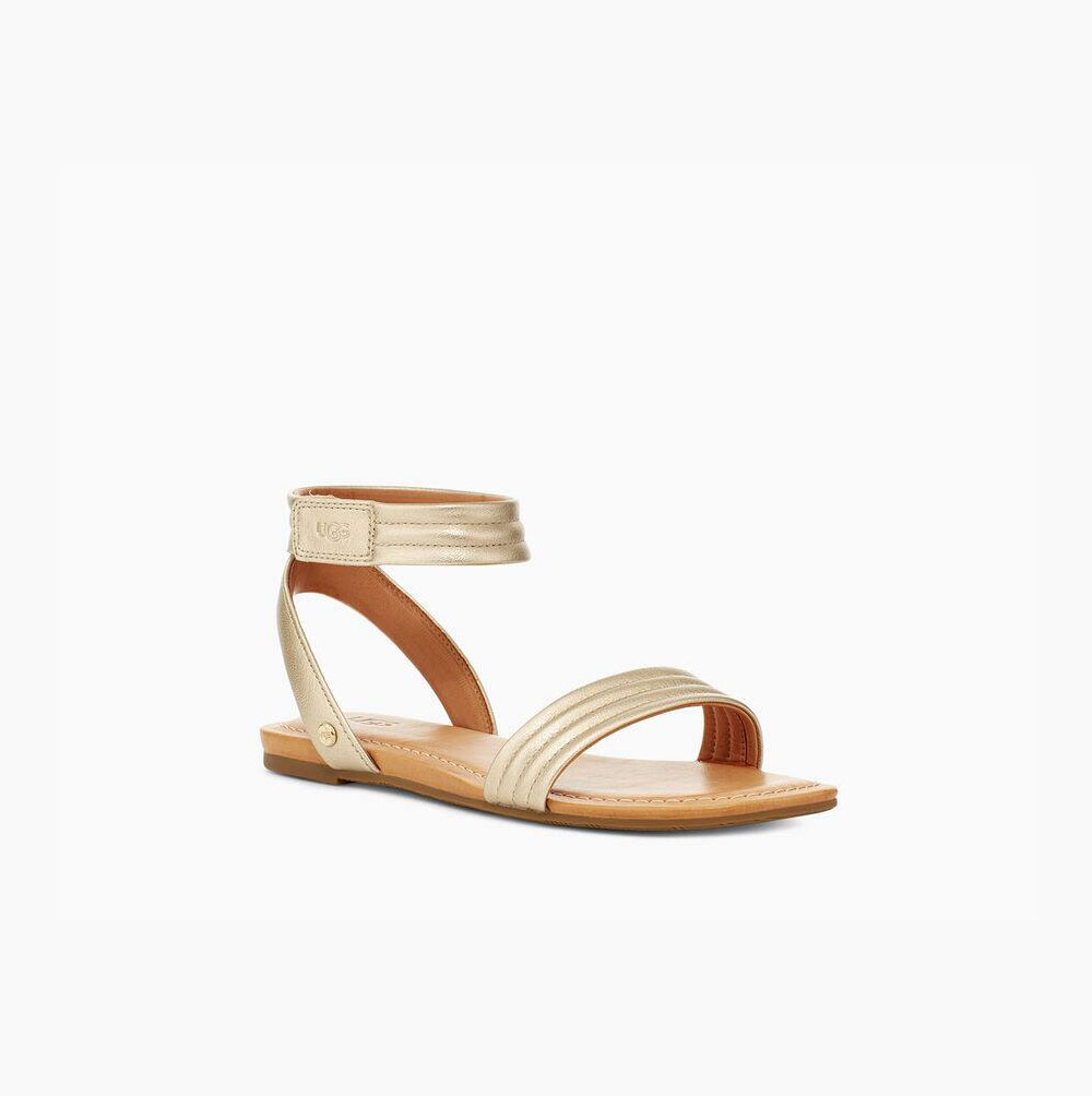 UGG Ethena Sandaler Dam Guld | U6IB5RBG