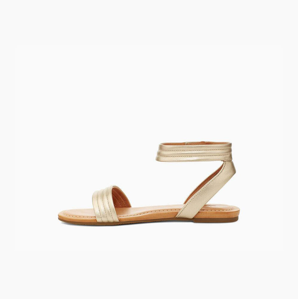 UGG Ethena Sandaler Dam Guld | U6IB5RBG