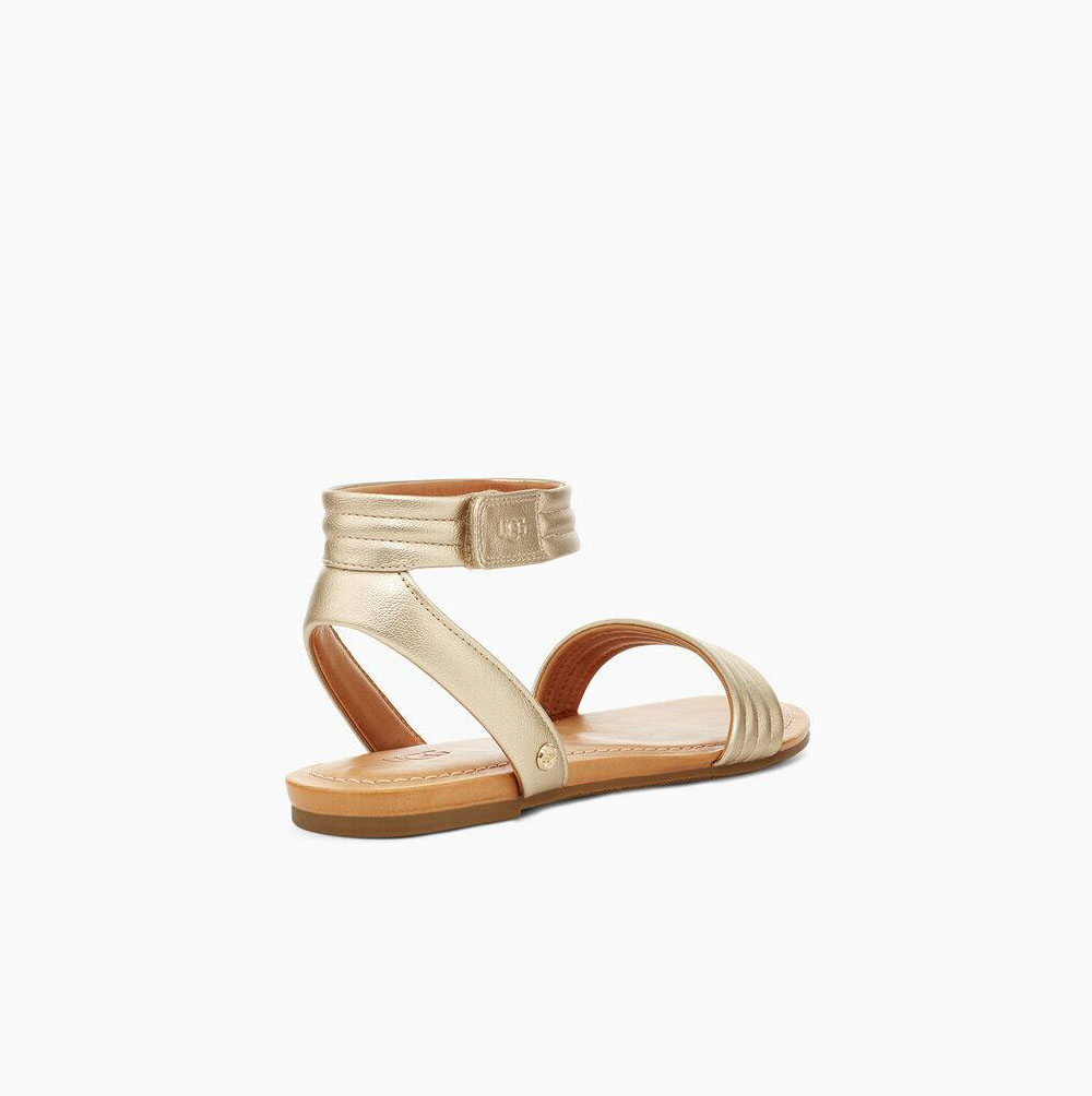 UGG Ethena Sandaler Dam Guld | U6IB5RBG