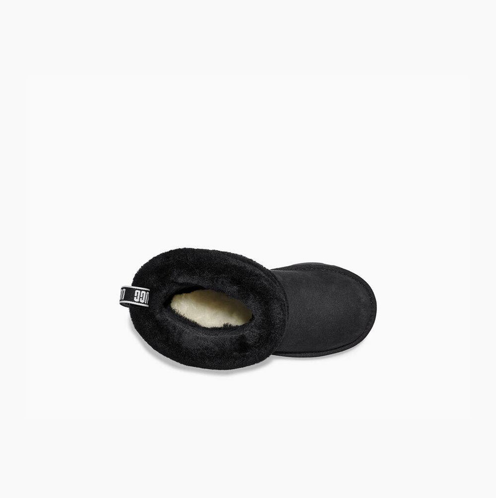 UGG Fluff Mini Quilted Boots Barn Svarta | OBFBQSNR