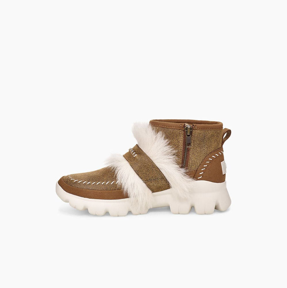 UGG Fluff Punk Ankelboots Dam Bruna | 3NH7E49A