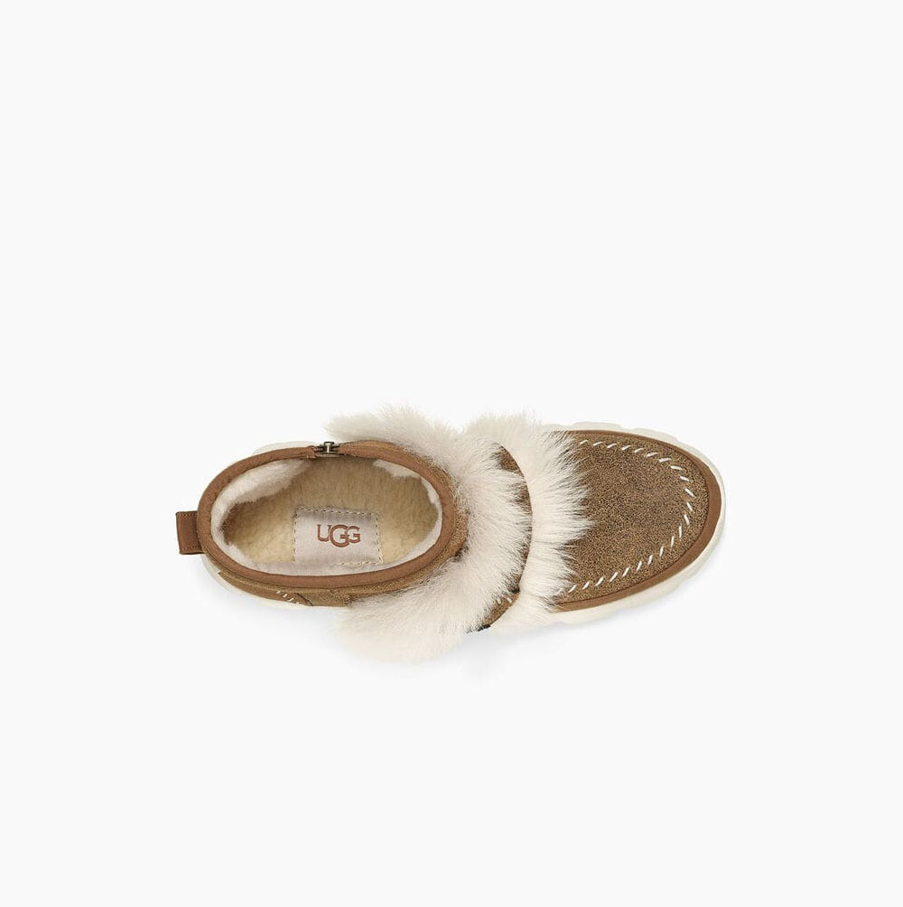 UGG Fluff Punk Ankelboots Dam Bruna | 3NH7E49A