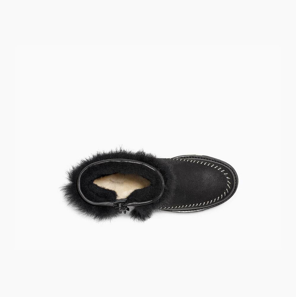 UGG Fluff Punk Vinterkängor Dam Svarta | OIIQ833M