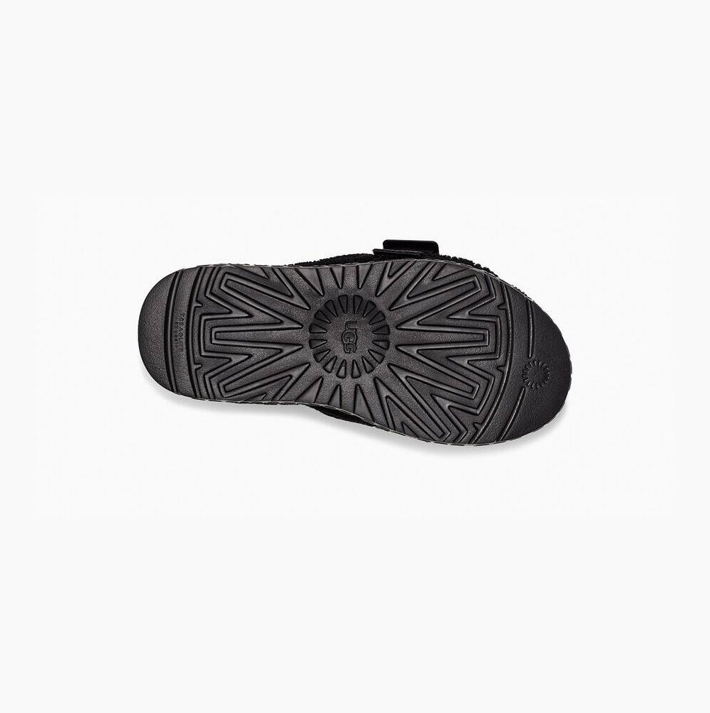 UGG Fluffita Plattformstofflor Dam Svarta | 4D6MWGVA