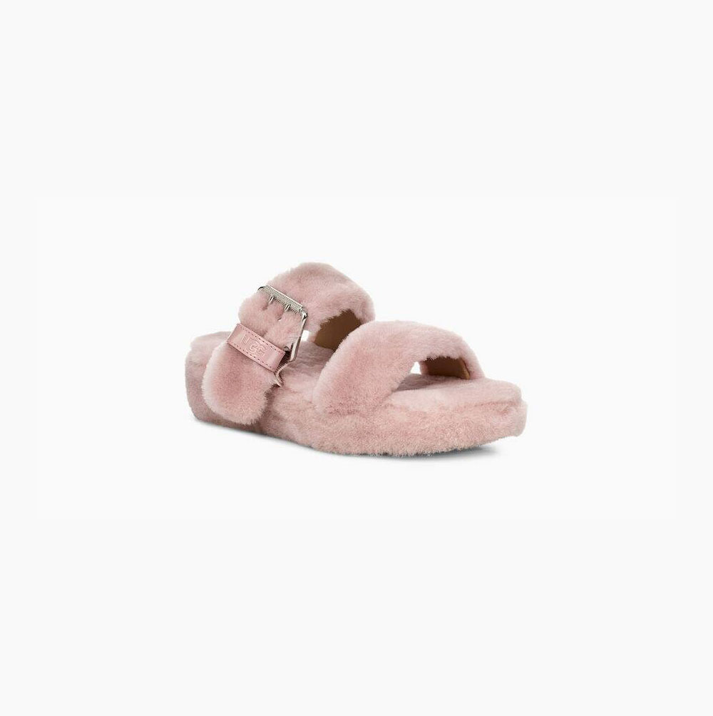 UGG Fuzz Yeah Plattformstofflor Dam Rosa | ANRHLVGD