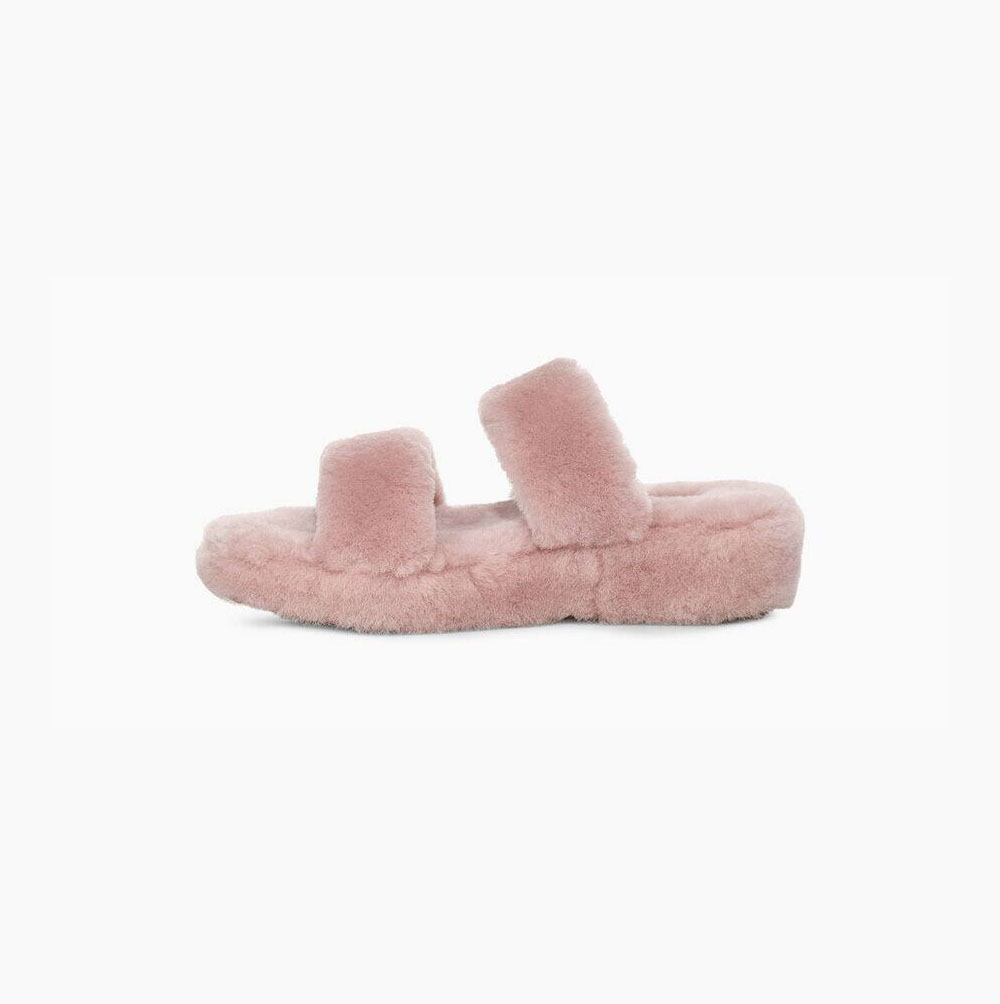 UGG Fuzz Yeah Plattformstofflor Dam Rosa | ANRHLVGD
