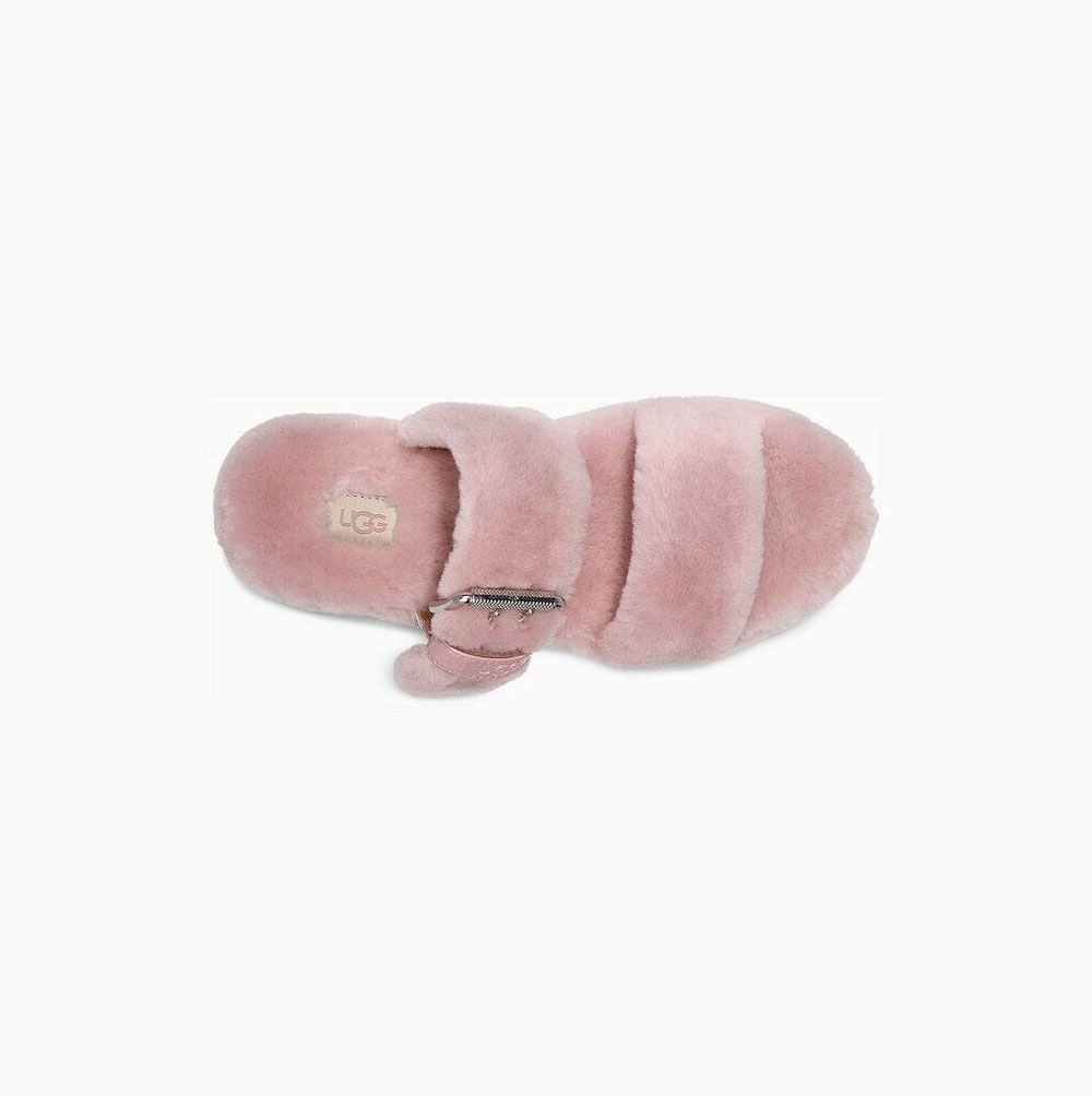 UGG Fuzz Yeah Plattformstofflor Dam Rosa | ANRHLVGD