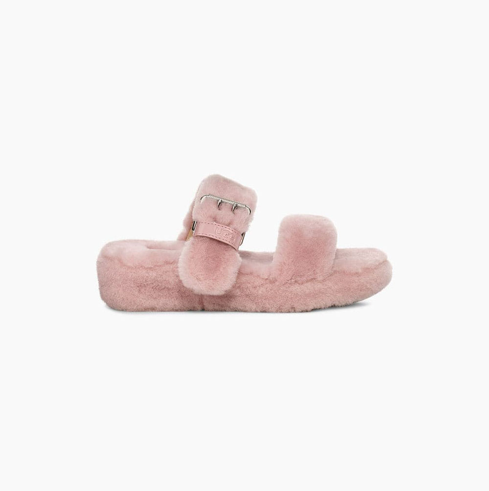 UGG Fuzz Yeah Plattformstofflor Dam Rosa | ANRHLVGD