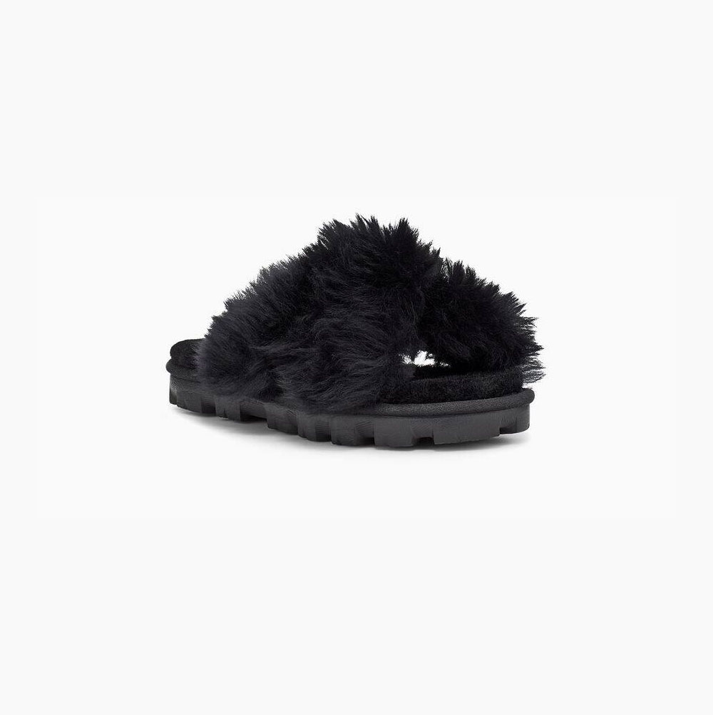 UGG Fuzzalicious Sandaler Dam Svarta | 3XBVVZV3