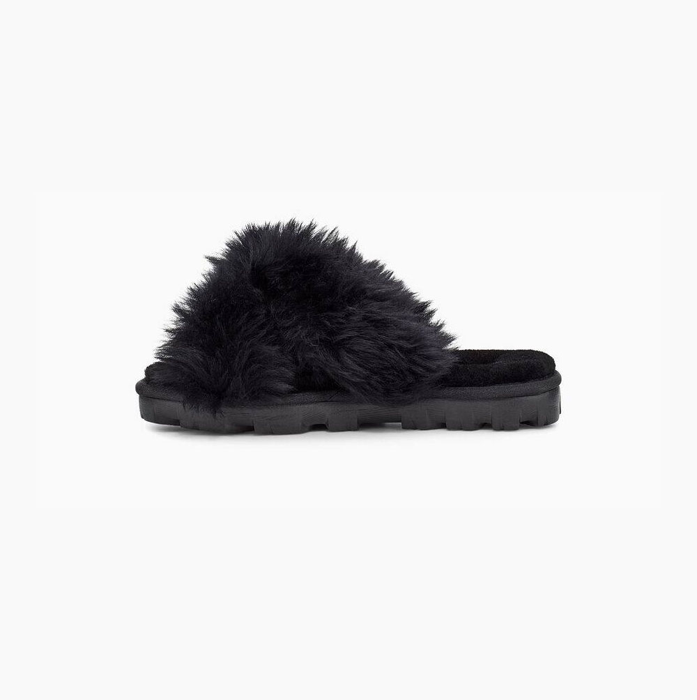 UGG Fuzzalicious Sandaler Dam Svarta | 3XBVVZV3