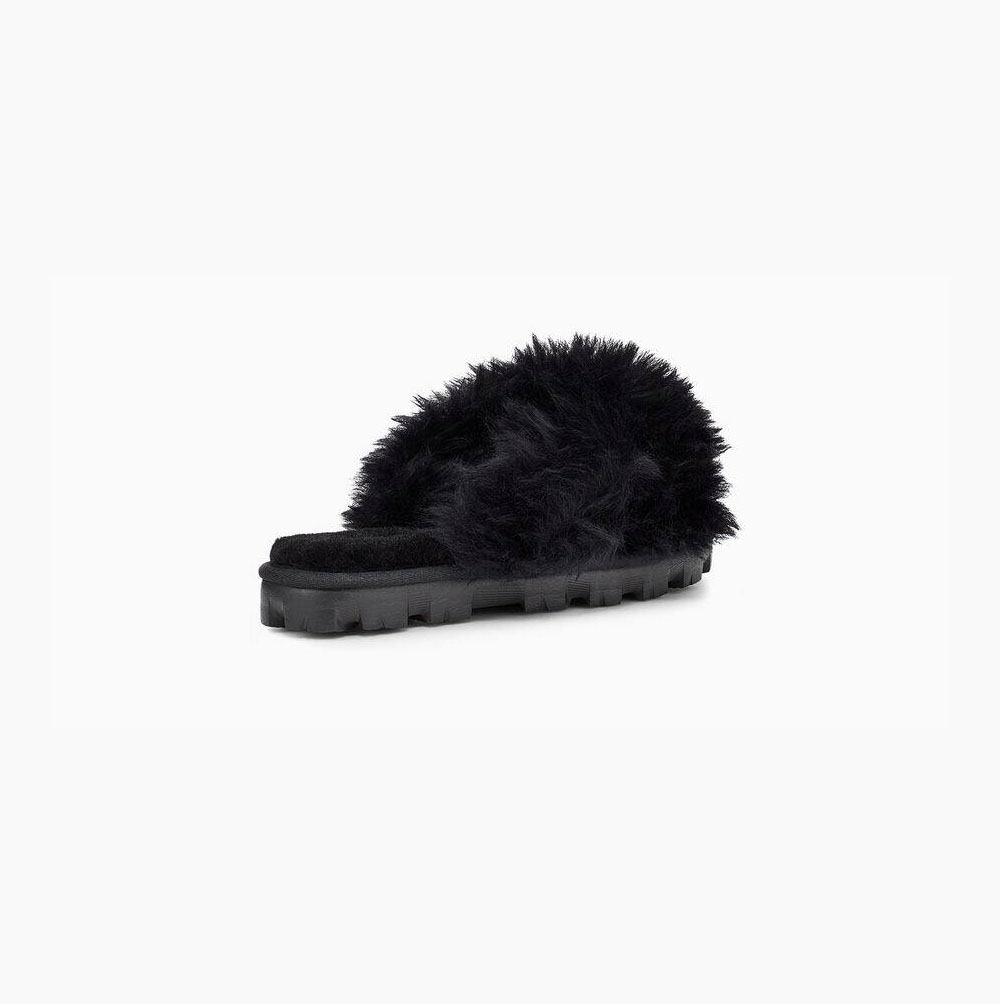 UGG Fuzzalicious Sandaler Dam Svarta | 3XBVVZV3