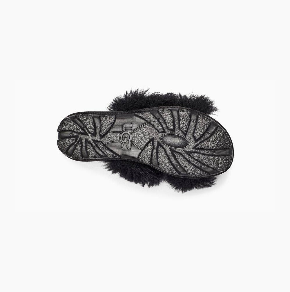 UGG Fuzzalicious Sandaler Dam Svarta | 3XBVVZV3