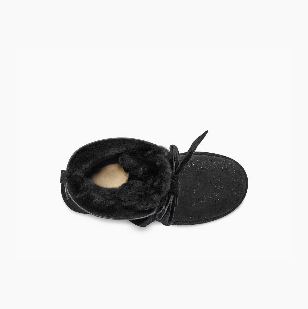 UGG Gita Twinkle Bow Mini Bow Boots Dam Svarta | 9X91Z6HU