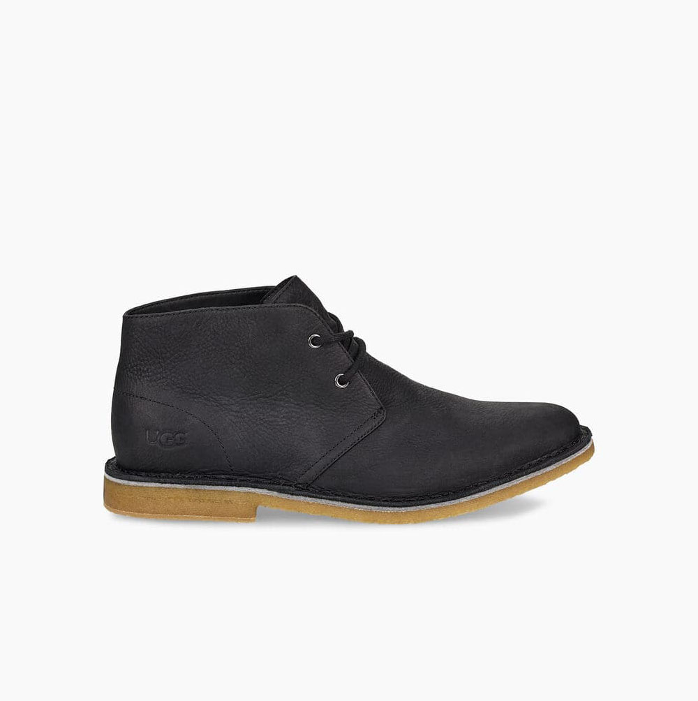 UGG Groveland Chukka Ökenboots Herr Svarta | WEXW8509