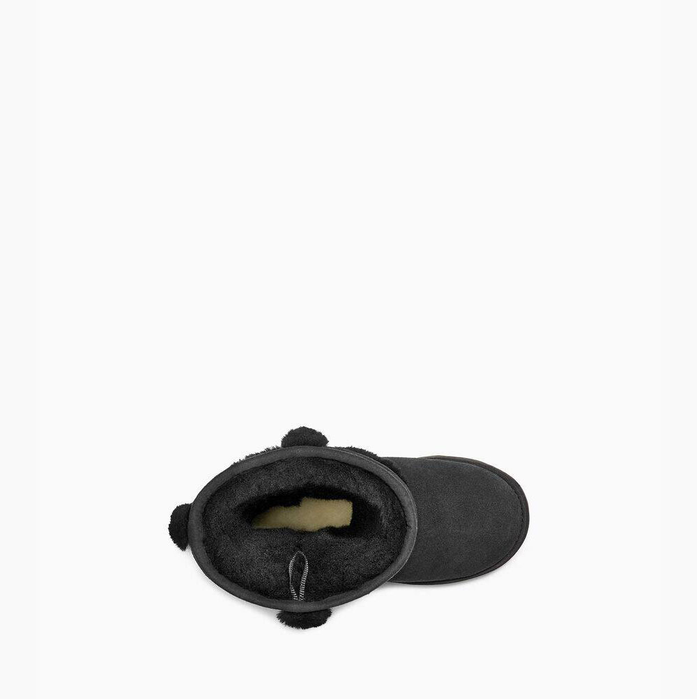 UGG Hadley II Höga Höga Stövlar Barn Svarta | O1PQH206