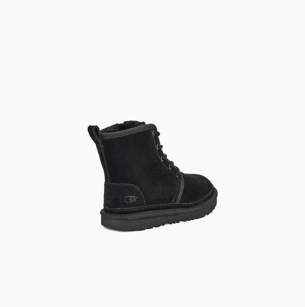UGG Harkley Snörkängor Barn Svarta | NGAKV3DI