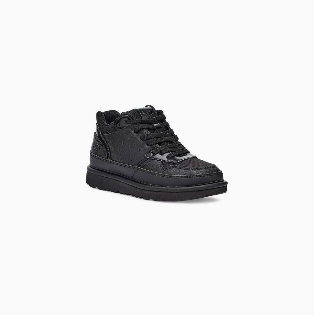 UGG Highland Platform Skor Barn Svarta | CYR8MJD1