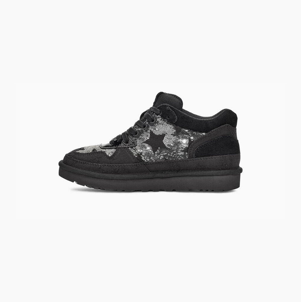 UGG Highland Sequins Platform Skor Dam Svarta | BYL09OPH